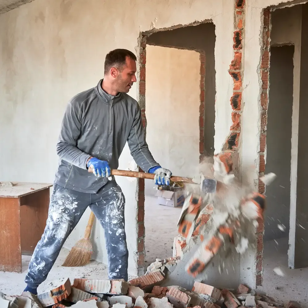 Rückbau einer nicht tragenden Wand